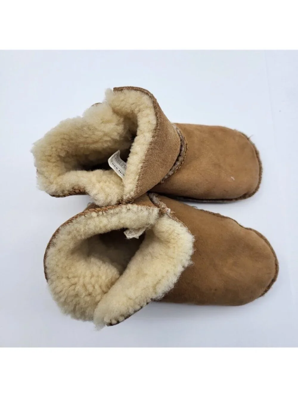 Ugg Baby Toddler Slippers Leather Sheepskin SZ L 1-2 Years Slip on